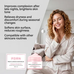 Gel hidratante iluminador con PDRN y niacinamida para el cuidado diario del rostro.