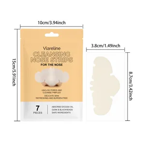 VIARELINE Strisce pulizia naso 7 pezzi rimuovi punti neri detergente pori viso