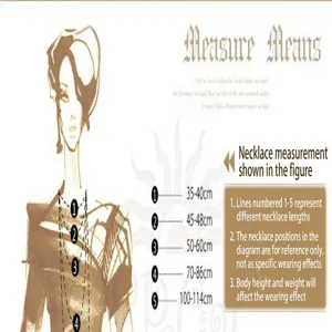 Visual guide showing different necklace lengths on a female silhouette for reference