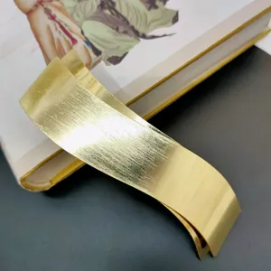 Fermaglio per Coda di Cavallo in Metallo Geometrico Minimalista Fermaglio per Capelli Oro Spazzolato a Molla per Donna Accessori Moda
