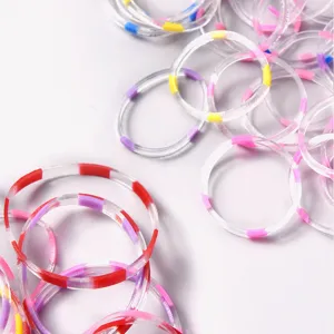 Colorful thickened disposable elastic hair bands for toddler girls hair accessories