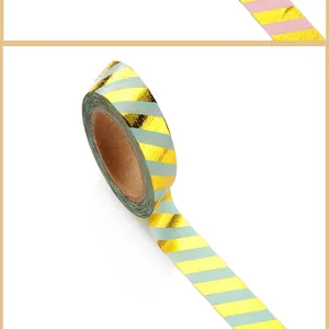 Gold foil washi tape decorative adhesive masking tape for journaling scrapbooking crafts supplies