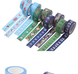 Christmas washi tape decorative adhesive masking tape for journal DIY crafts holiday gift wrapping