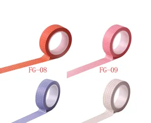 Grid washi tape decorative adhesive masking tape set for journal planner craft 4 rolls