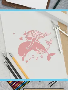 Oceaan thema holle schilderij sjabloon DIY spuitkunst sjabloon voor creatieve ambachten