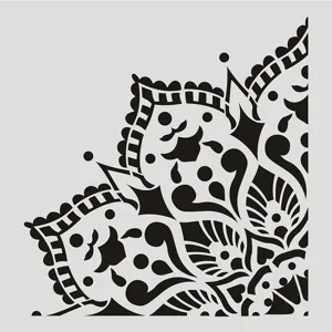 DIY hollow lace painting template stencil for wall furniture floor home decoration.