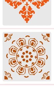 Hollow painting template mandala DIY drawing template for furniture photo album craft decor