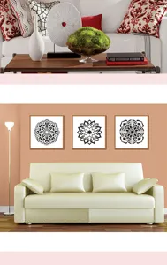 Mandala stencils hollow painting templates DIY home wall art decor painting tools set for crafts