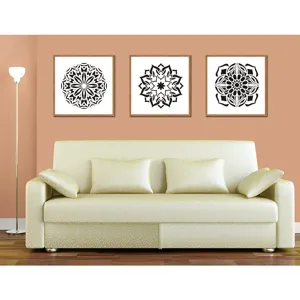 Mandala hollow painting template DIY home decor wall art set living room interior showcase