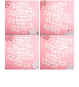 Schueler niedliche Cartoon Charakter hohle Spitze Lineal DIY Handgemacht Malerei Schablone