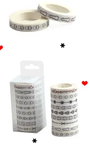 lot de ruban adhésif washi 8mm style ins minimaliste pour décoration de journal bricolage