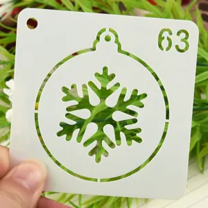Christmas painting stencil hollow template DIY drawing craft tool for holiday decoration craft