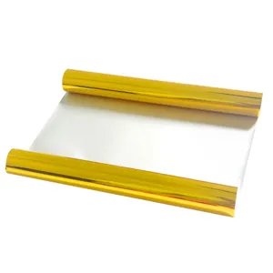 Gold hot stamping foil roll DIY craft transfer film for paper leather packaging decoration.