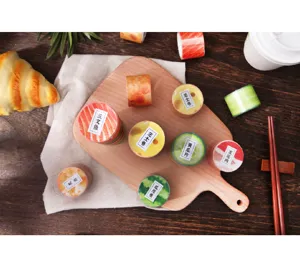 Creative food design washi tape rolls for bullet journal DIY scrapbooking decoration.