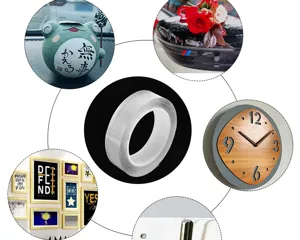 Transparent nano double sided tape removable washable acrylic tracing adhesive tape for home use
