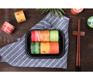 Creative sushi design washi tape decorative masking tape cute stationery craft DIY supply