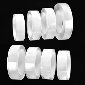 Clear nano double sided tape rolls for home heavy duty transparent adhesive tape main view