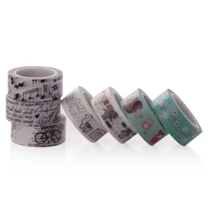 Dekoratives Washi-Tape-Set, vintage süße Tagebuch Klebeband Rollen für Basteln und Planen.