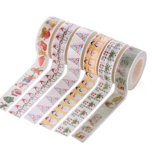 Christmas washi tape set decorative adhesive masking stickers for journaling scrapbooking DIY crafts