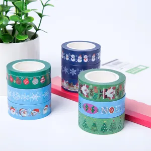 Christmas washi tape decorative masking tape set for journal planner scrapbooking crafts rolls