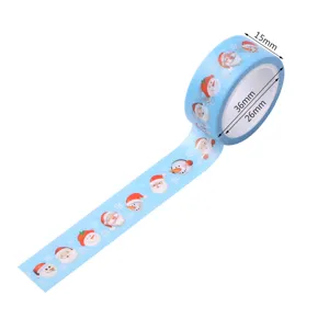 Christmas washi tape decorative masking tape holiday planner craft tape sticker roll blue
