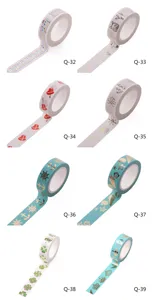 Japanese gold foil washi tape decorative paper stickers adhesive masking tape for journaling 8pcs