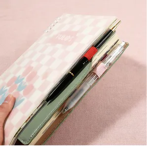 Boucle porte-stylo elastique autocollant pour carnet journal papeterie en cuir neuf