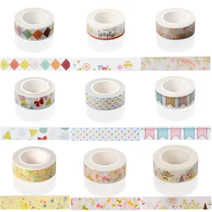 Decorative Washi Paper Tape Cute Japanese Stationery Masking Tape For Journaling Scrapbooking DIY Craft Art