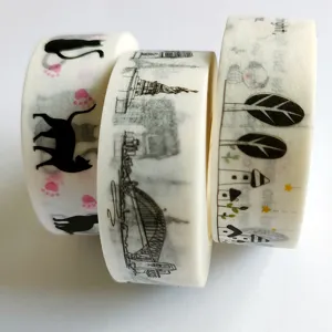 Decorative washi tape sets for journaling, crafts, and DIY planner sticker decoration.