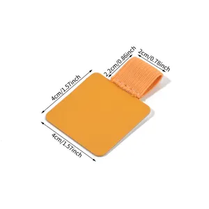 Porte-stylo en cuir autocollant avec bande elastique pour carnet de notes agenda