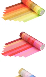 Colorful washi tape set 60 rolls rainbow masking tape for DIY crafts and journal deco