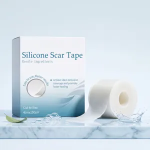 Rollo de Cinta de Silicona para Cicatrices Cortable Hoja Suave de Reparación de Piel Impermeable Transpirable Parche de Tratamiento para el Cuidado Corporal