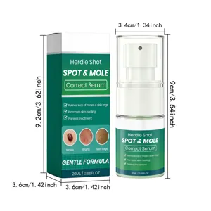 Herdle Shot Spot and Mole Correct Serum 20ml gentle formula skin repair skincare bottle