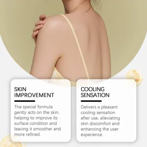 Body care essence with skin improvement and cooling sensation formula for smooth and refreshed skin.