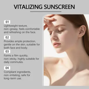 Vue rapprochée du modèle féminin montrant les détails de protection solaire légère.