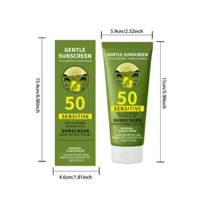 Crème solaire naturelle au suif de bœuf SPF 50+ protection minérale peau sensible 100g