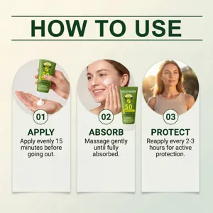 Crème solaire minérale douce SPF 50+ pour la protection extérieure quotidienne, douce pour la peau.