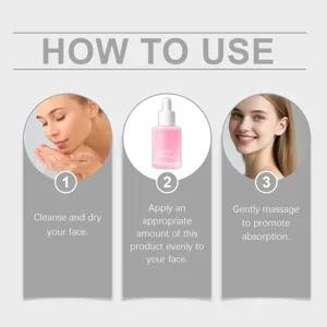 Refreshing hydrating facial serum with pink peptide dropper design for gentle skin care and moisture.