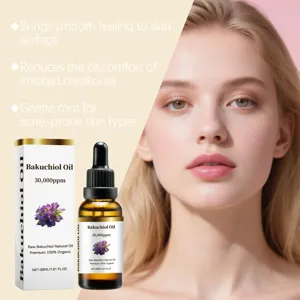 Serum visage bakuchiol 30000ppm huile soin bio naturelle 30ml hydratation quotidienne visage