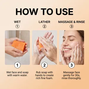 Savon Nettoyant Visage Kaki OCEAURA Guide d'Utilisation Étape par Étape Peau Douce.