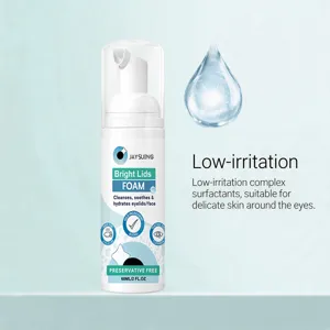 Gentle facial cleansing foam 60ml soothing foam for delicate skin and eye lids daily care