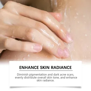 Turmeric kojic acid brightening soap for face and body, gentle cleansing and skin radiance.