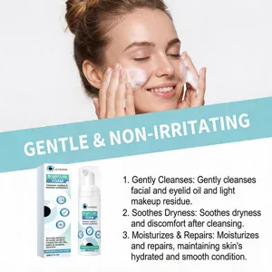 Jaysuing facial cleansing foam gently cleanses and hydrates skin, removing makeup residue.