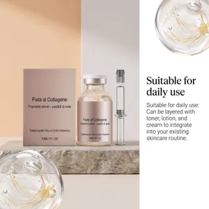 Siero viso in fiala di collagene 30ml idratante cura quotidiana della pelle vista dettagliata