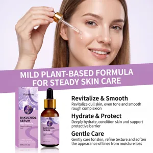 Detailansicht der Gesichts-Serum-Pipettenanwendung mit nährender, pflanzlicher Formel.