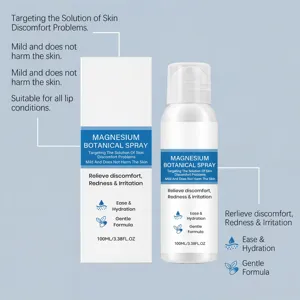 Magnesium botanical spray for skin hydration and soothing discomfort with gentle formula 100ml
