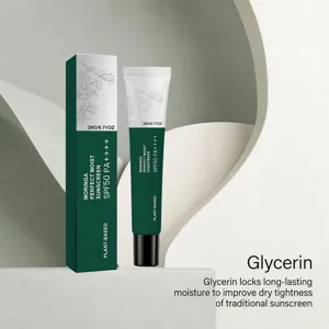 Crème solaire hydratante Moringa SPF50 PA++++ 20g vue détaillée, formule végétale rafraîchissante.