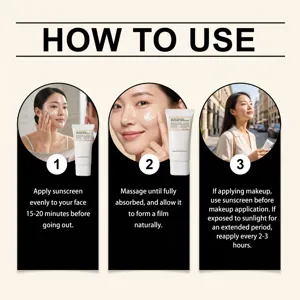 Crème solaire hydratante au riz légère visage hydratation protection UV soin quotidien