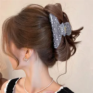 Schicke Acryl Stern Muster Haarklammer für Damen, elegantes modisches tägliches Haaraccessoire.