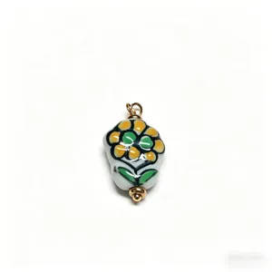 Χειροποίητο κεραμικό μενταγιόν λουλουδιών για DIY κοσμήματα κολιέ βραχιόλι κατασκευή